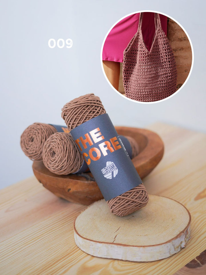 Häkelpaket The Core Tasche im Filetmuster