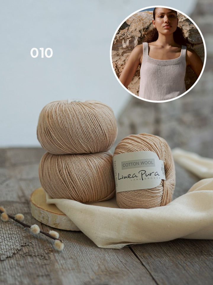 Strickpaket Cotton Wool Top