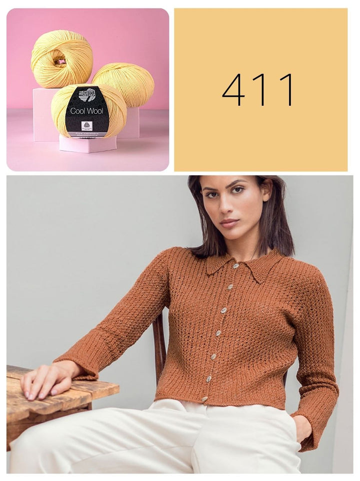 Strickpaket Cool Wool Jäckchen