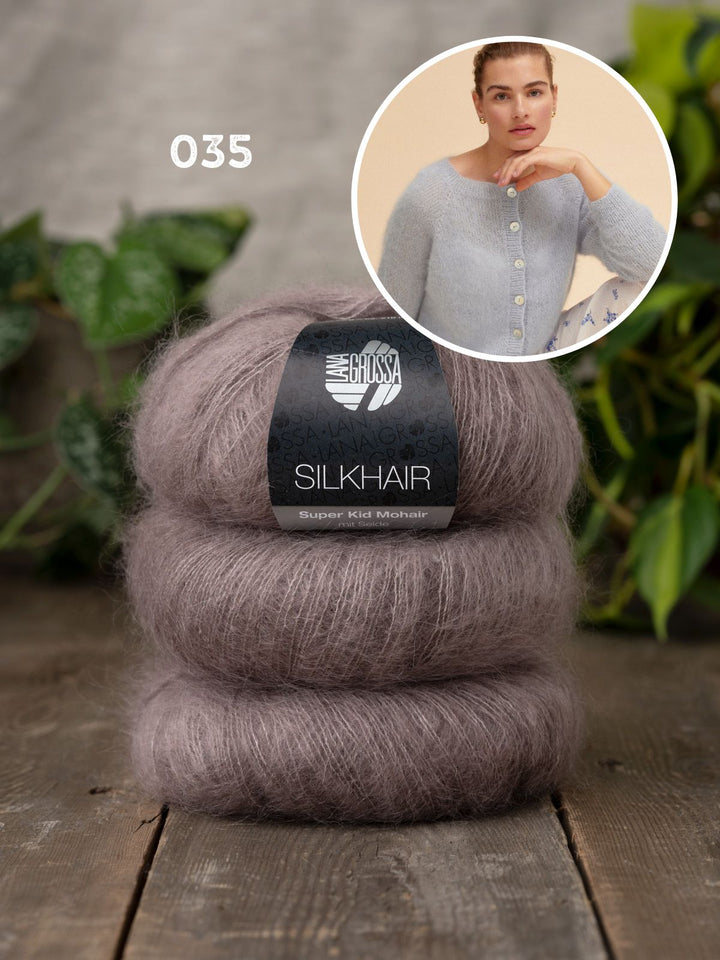 Strickpaket Silkhair Raglan-Jacke