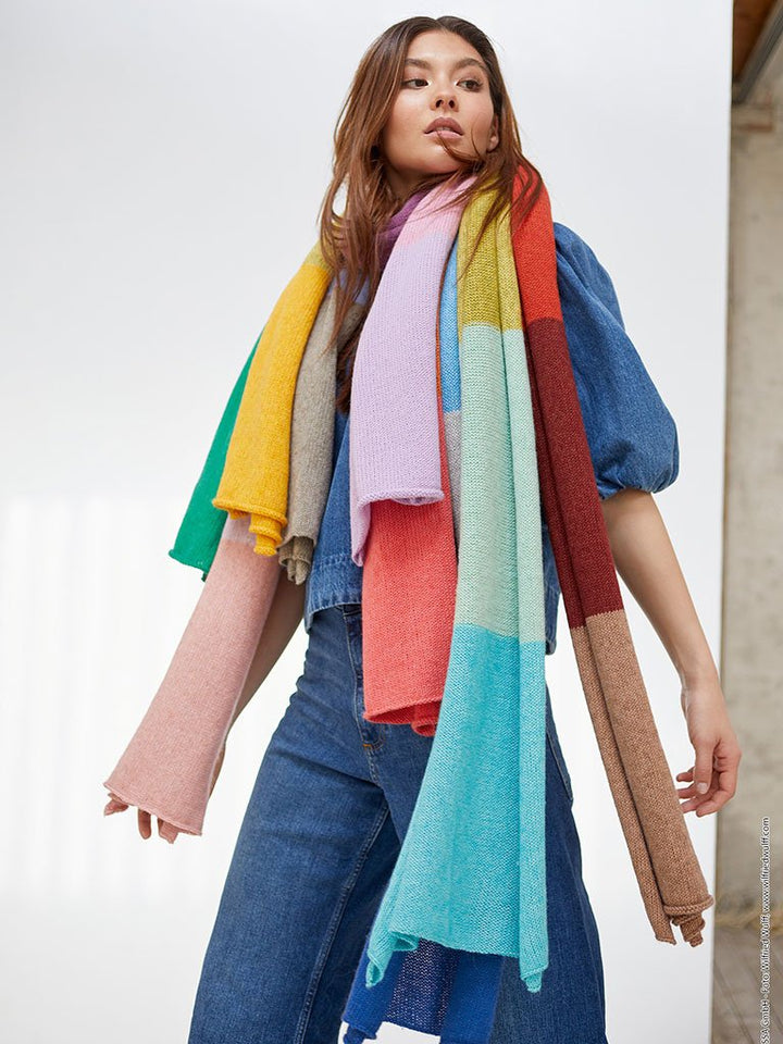 Strickpaket Ecopuno Streifenschal