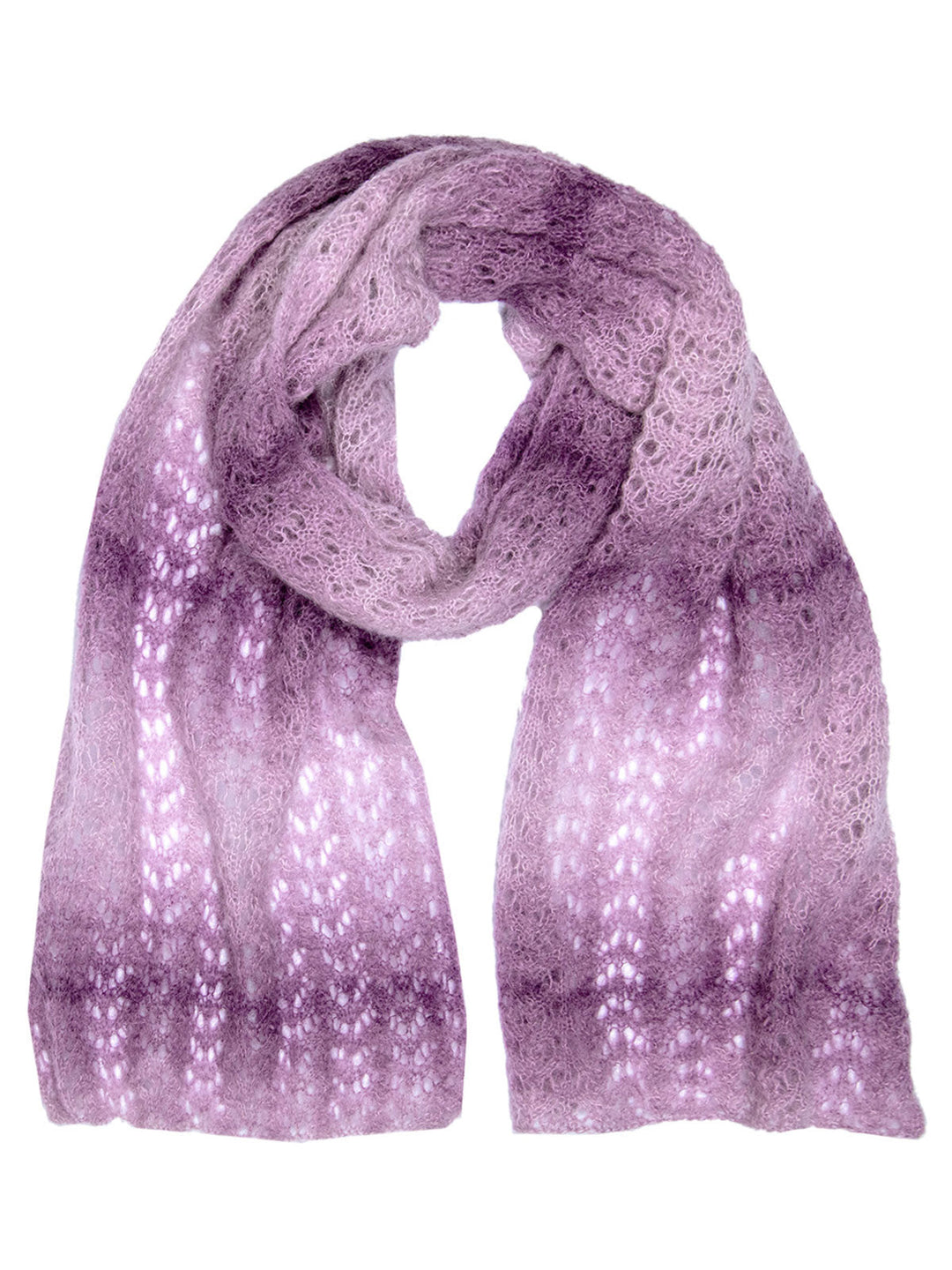 Strickpaket Setasuri Dégradé Schal im Ajourmuster