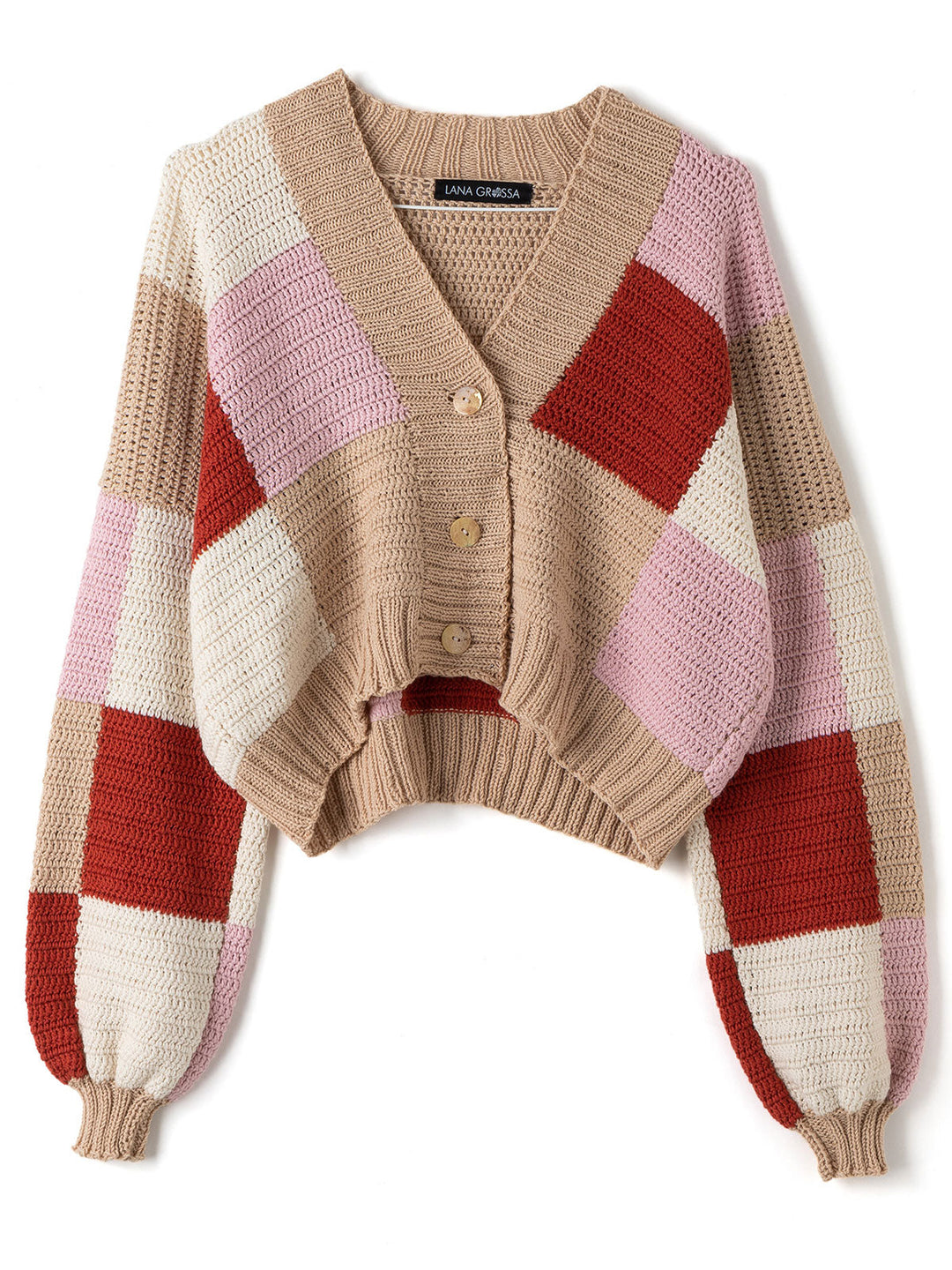 Häkelpaket Cotton Wool Patchwork Cardigan