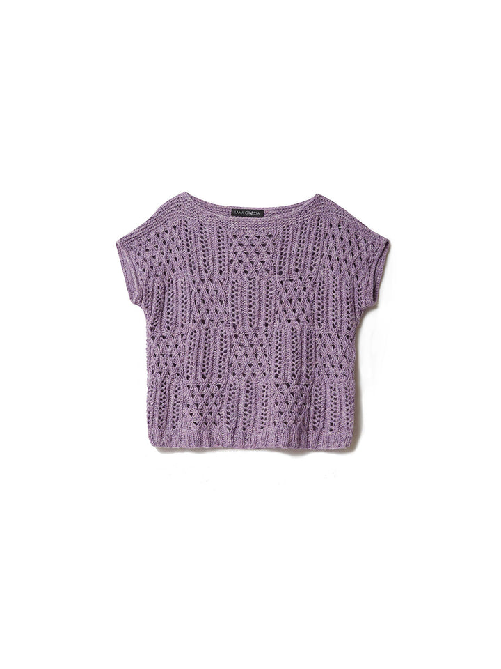 Strickpaket Elastico & Bella Top im Ajourmuster