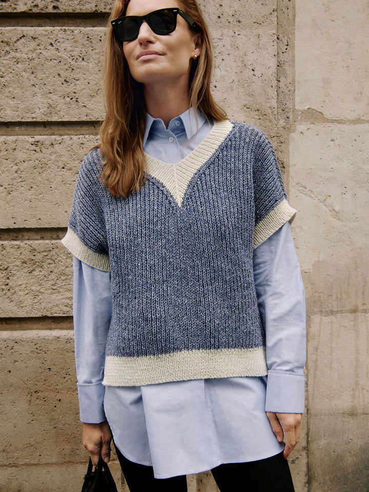 Strickpaket Cara V-Pullunder