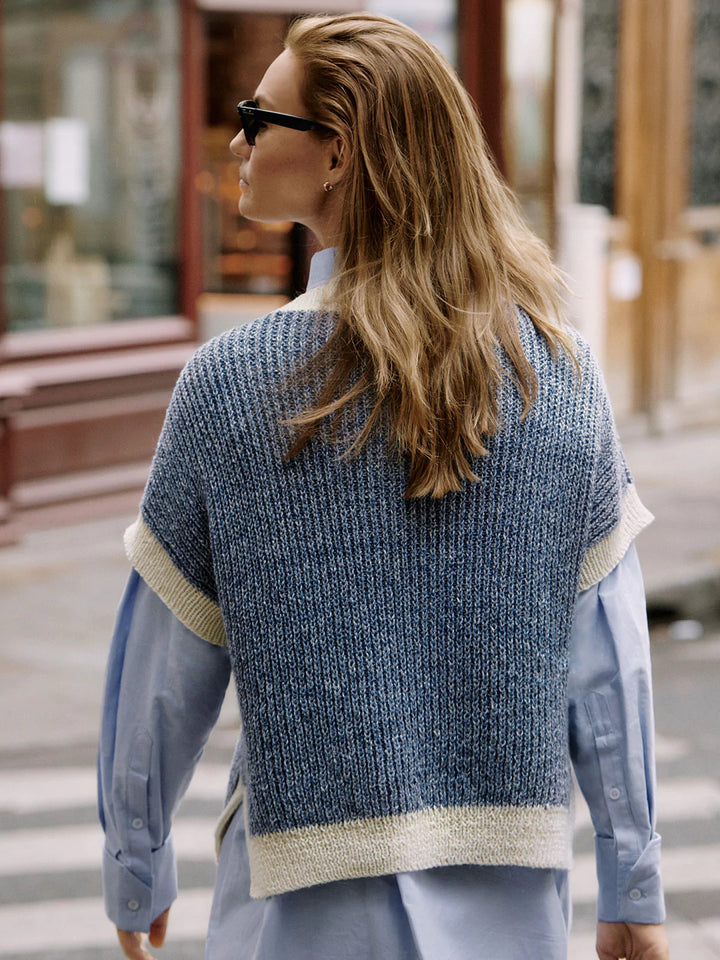 Strickpaket Cara V-Pullunder