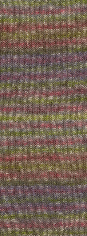 Silkhair Print 401 Moosgrün / Taupe / Graublau